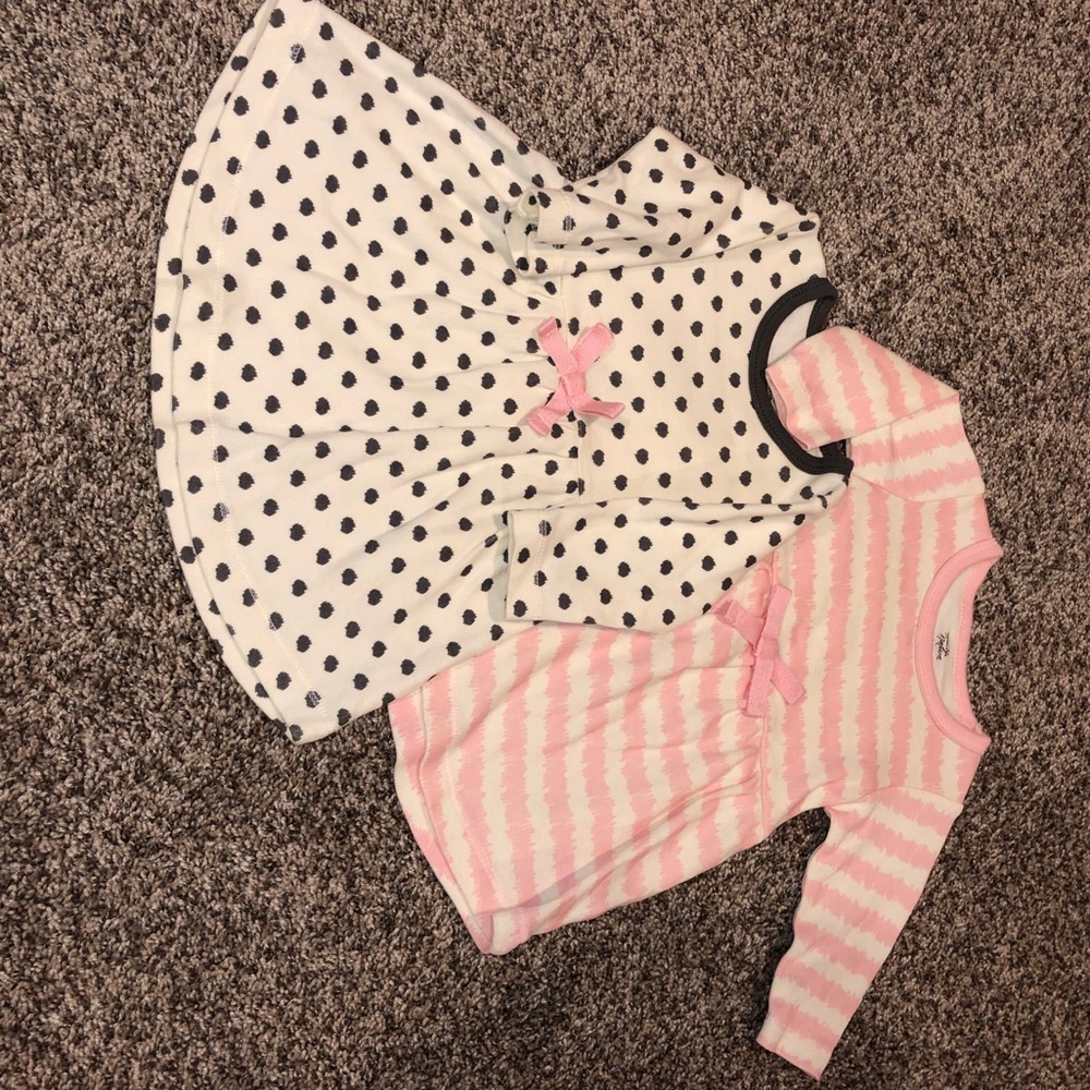Organic cotton long sleeve dress set